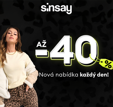 Sinsay - Black Days slevy do -40 %