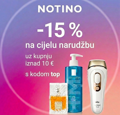 Notino – Popust 15 % na cijelu narudžbu