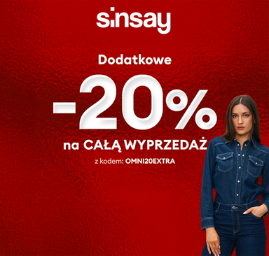 Sinsay - Dodatkowe −20 % na całą wyprzedaż