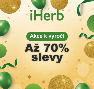 iHerb - Akce k výročí, slevy až 70 %