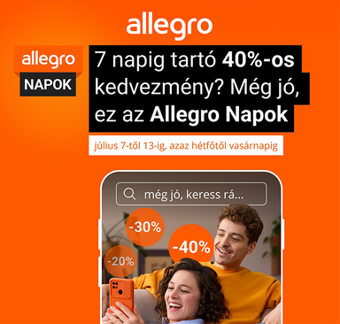 Allegro - Allegro napok akár 40% kedvezménnyel