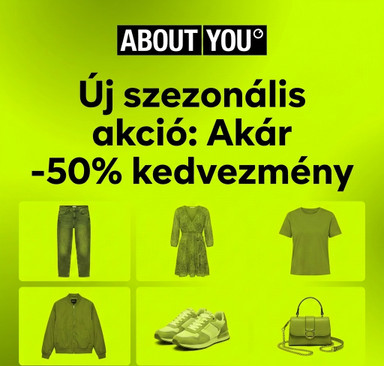 About You - Akár -50% kedvezmény