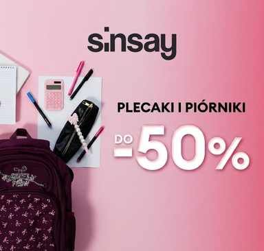 Sinsay - Plecaki i piórniki do -50 %