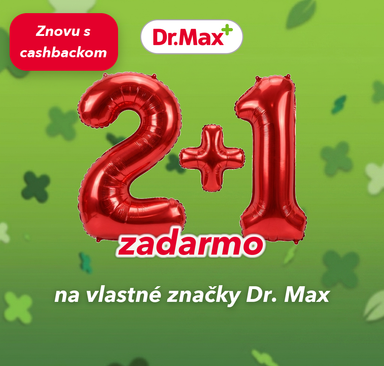 Dr. Max - 2+1 zadarmo na vlastné značky