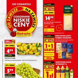 Biedronka - nabídky čtvrtek až sobota