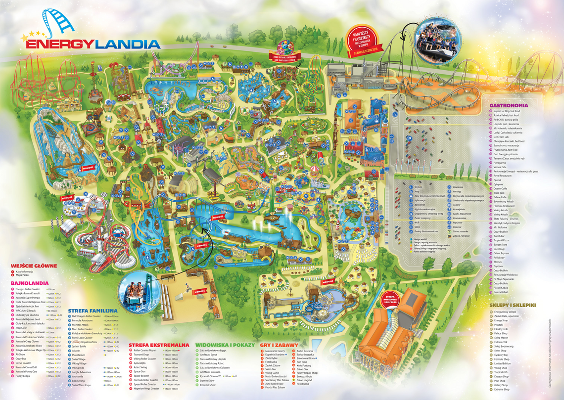 Energylandia - mapa