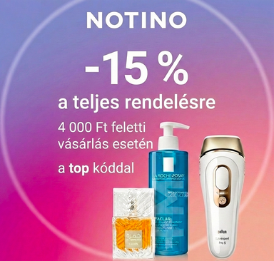 Notino – 15 % kedvezmény a teljes rendelésre