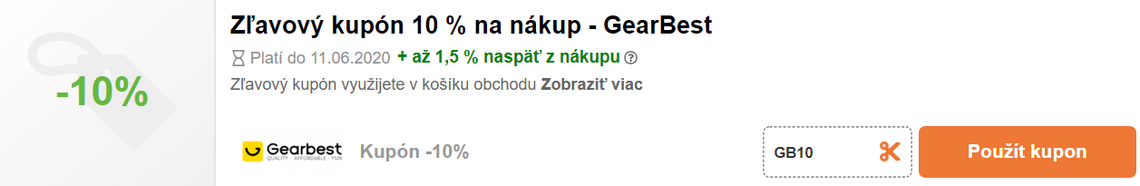 gearbest kupón