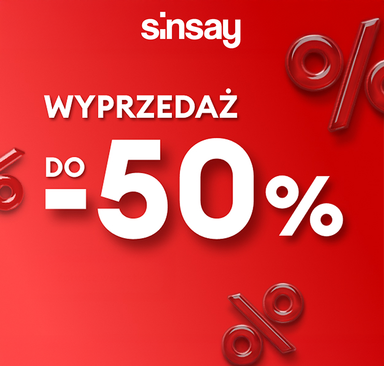 Sinsay - Wyprzedaż do 50%
