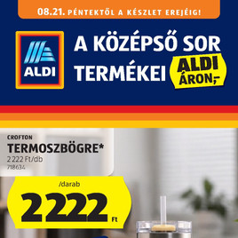 Aldi - Középső sor termékei