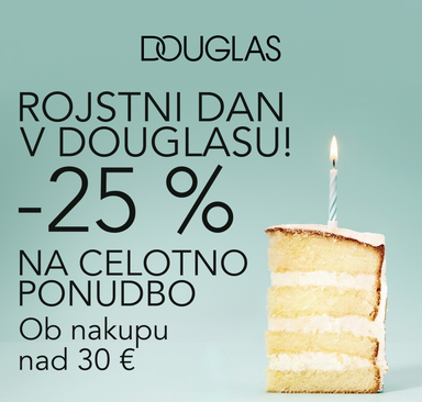Douglas - Birthday days, -25 % na celotno ponudbo