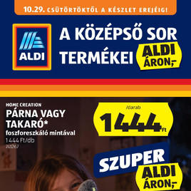 Aldi - Középső sor termékei