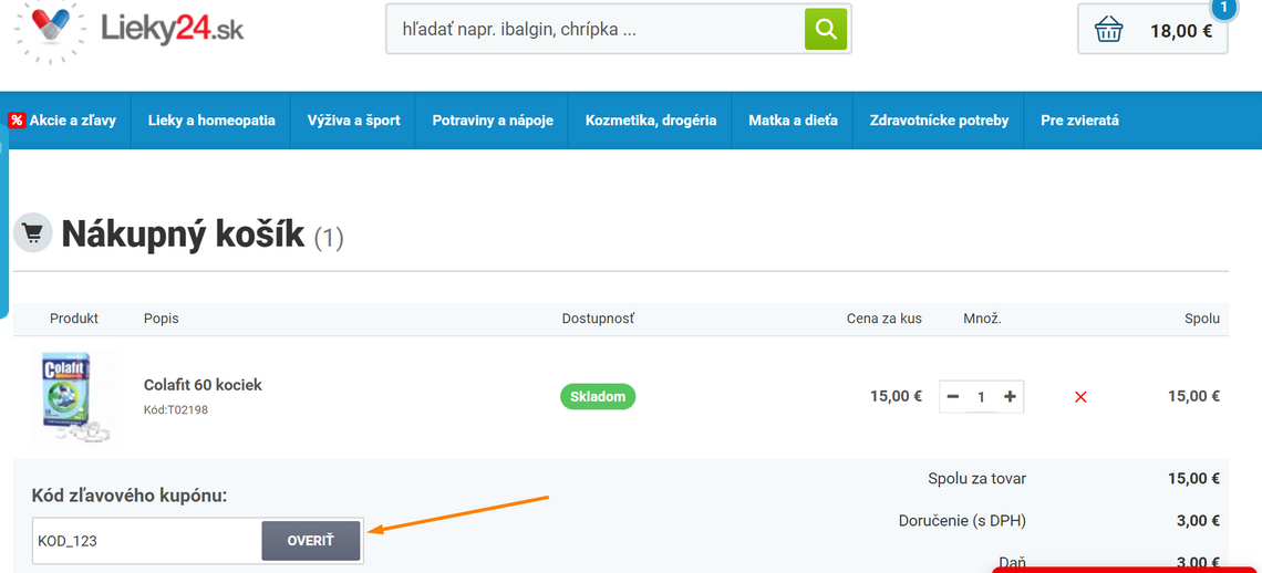 lieky24 zľavový kupón