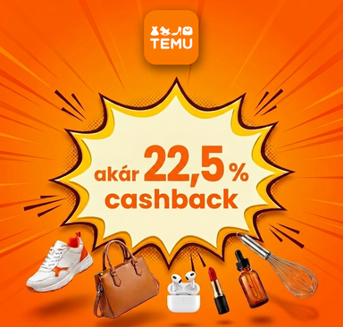 TEMU - cashback 22,5 %